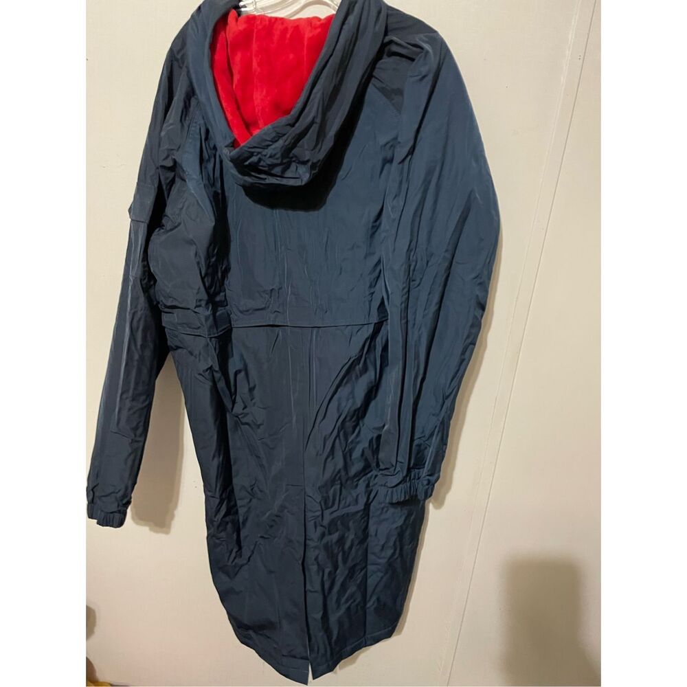 Brand New Sporti Comfort Fleece-Lined Swim Parka Large, Navy Shell/Red Lining - Picture 7 of 7